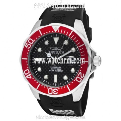 Invicta Pro Diver Black Polyurethane Quartz Men's Watch 12561