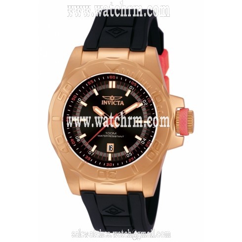 Invicta Pro Diver Black Rubber Quartz Men's 12166