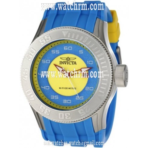 Invicta Pro Diver Blue And Yellow Dial Blue Polyurethane Band Men's Watch 11941