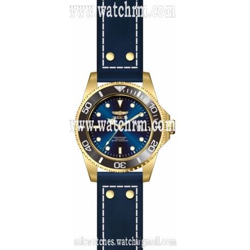Invicta Pro Diver Blue Dial Blue Leather Men's Watch 22076