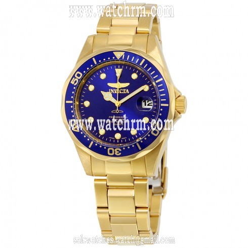 Invicta Pro Diver Blue Dial Gold-plated Men's Watch 17052