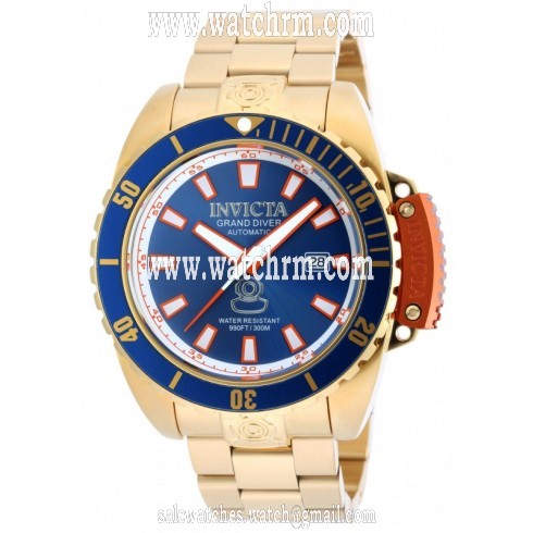 Invicta Pro Diver Automatic Blue Dial Gold-tone Men's Men's Watch 19868