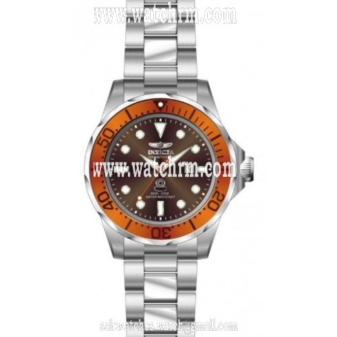 Invicta Pro Diver Brown Dial Stainless Steel Men's Watch 14658