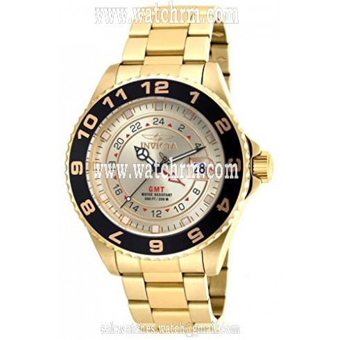 Invicta Pro Diver Champagne Dial Gold-plated Men's Watch 18244