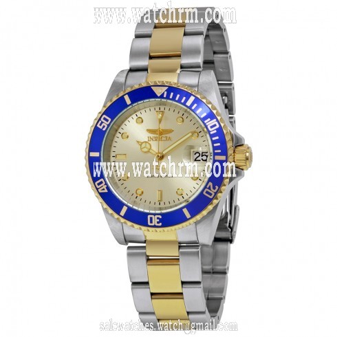 Invicta Pro Diver Champagne Dial Two-tone Men's Watch ILE8928OBA