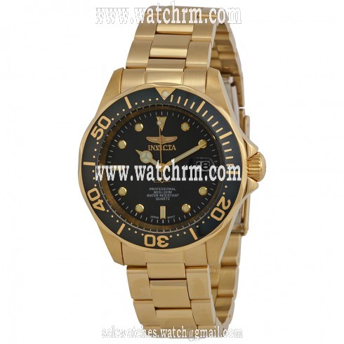 Invicta Pro Diver Charcoal Dial Gold-tone Men's Watch 14976