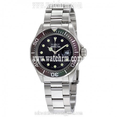 Invicta Pro Diver Charcoal Dial Stainless Steel Men's Watch 17055