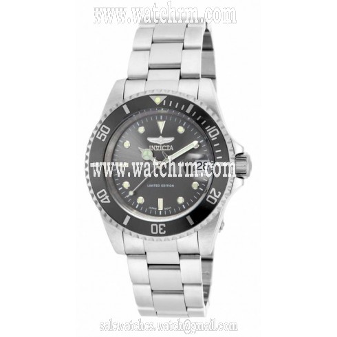 Invicta Pro Diver Charcoal Dial Stainless Steel Men's Watch ILE8926A