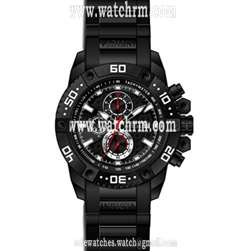 Invicta Pro Diver Chronograph Black Dial Black Polyurethane Men's Watch 21778