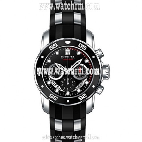 Invicta Pro Diver Chronograph Black Dial Black Polyurethane Men's Watch 21927