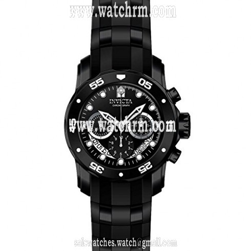 Invicta Pro Diver Chronograph Black Dial Black Polyurethane Men's Watch 21930