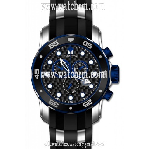 Invicta Pro Diver Chronograph Black Dial Black Rubber Men's Watch 17878