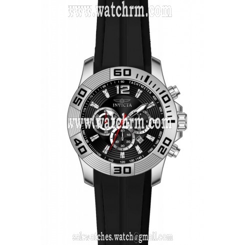 Invicta Pro Diver Chronograph Black Dial Black Silicone Men's Watch 20294