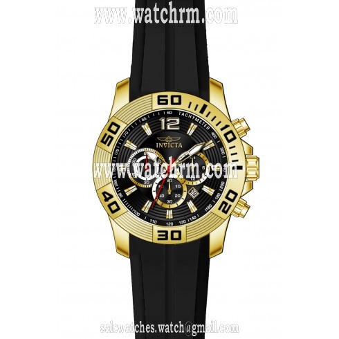 Invicta Pro Diver Chronograph Black Dial Black Silicone Men's Watch 20300