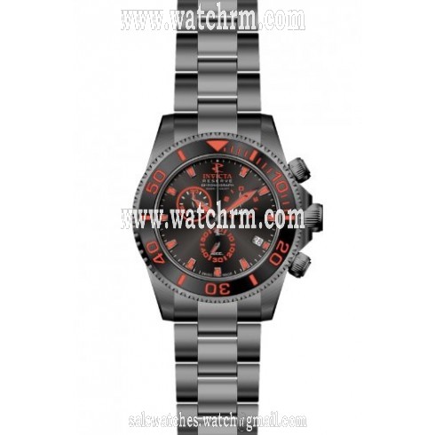 Invicta Pro Diver Chronograph Black Dial Gunmetal PVD Stainless Steel Men's Watch 12111