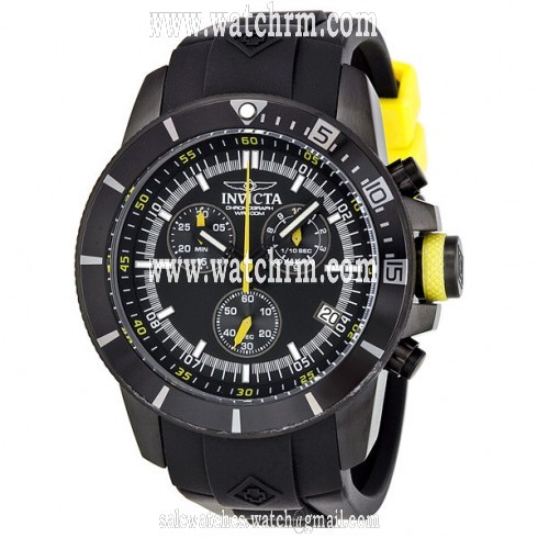 Invicta Pro Diver Chronograph Black Dial Rubber Men's Watch 11748
