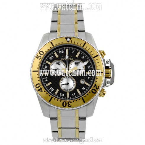 Invicta Pro Diver Chronograph Black Dial Stainless Steel Men's Watch 11285