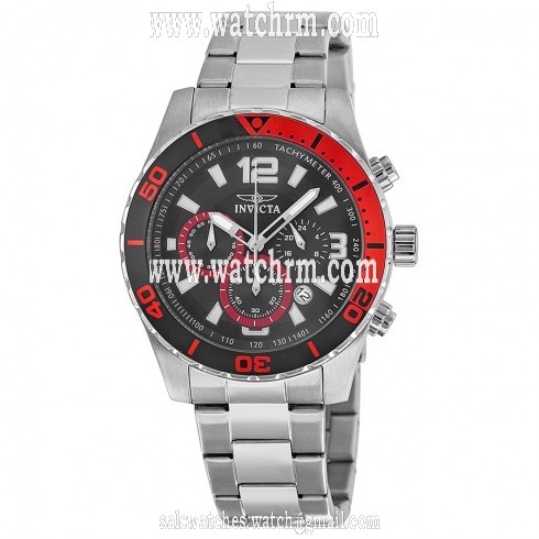 Invicta Pro Diver Chronograph Black Dial Stainless Steel Men's Watch 12801
