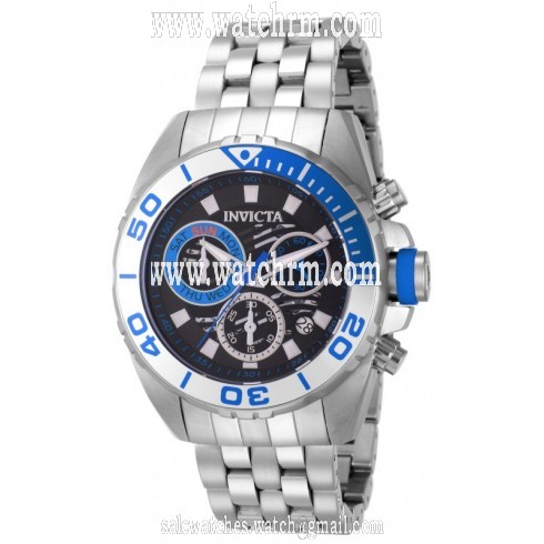 Invicta Pro Diver Chronograph Black Dial Stainless Steel Men's Watch 14724