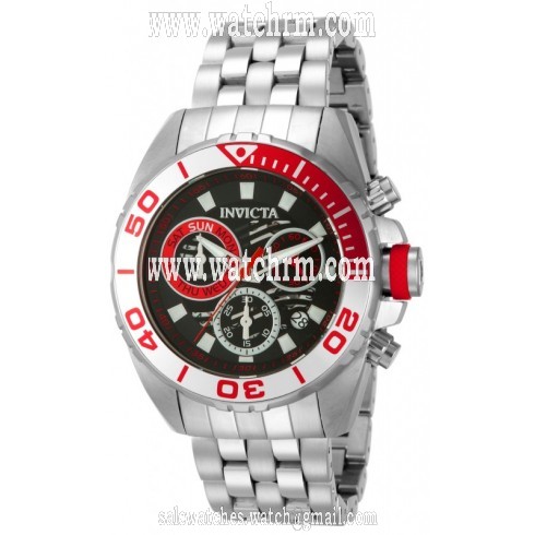 Invicta Pro Diver Chronograph Black Dial Stainless Steel Men's Watch 14725