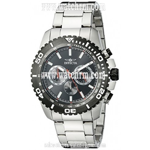 Invicta Pro Diver Chronograph Black Dial Stainless Steel Men's Watch 19842