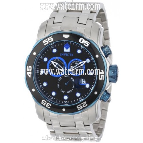 Invicta Pro Diver Chronograph Black Dial Stainless Steel Men's Watch 80042