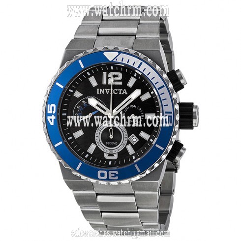 Invicta Pro Diver Chronograph Black Dial Stainless Steel Men's Watch 80241