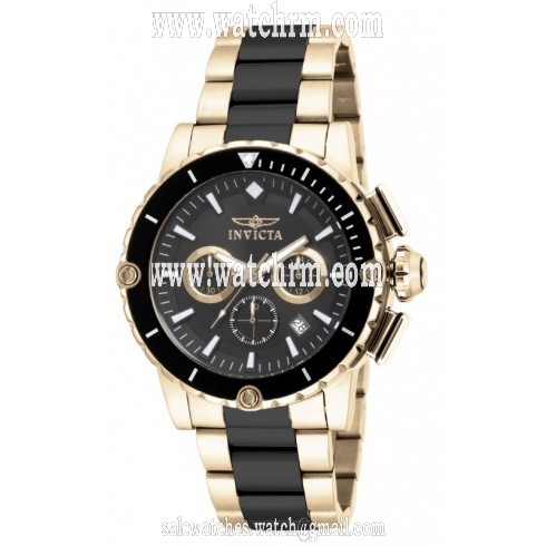 Invicta Pro Diver Chronograph Black Dial Two-tone Men's Watch 15402
