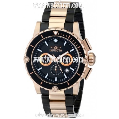Invicta Pro Diver Chronograph Black Dial Two-tone Men's Watch 15403