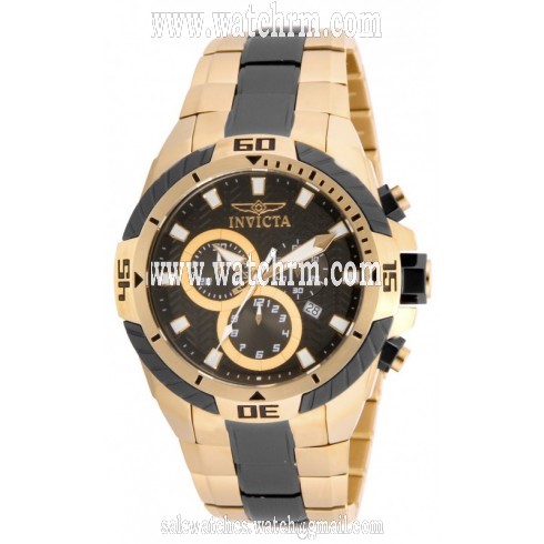 Invicta Pro Diver Chronograph Black Dial Two-tone Men's Watch 16066