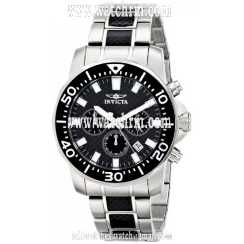 Invicta Pro Diver Chronograph Black Dial Two-tone Men's Watch 17253