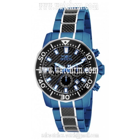 Invicta Pro Diver Chronograph Black Dial Two-tone Men's Watch 17256