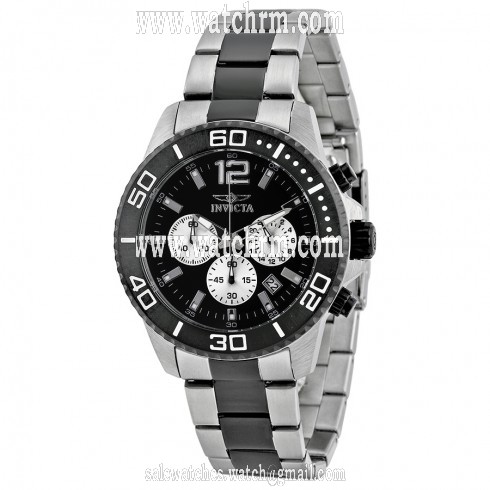 Invicta Pro Diver Chronograph Black Dial Two-tone Men's Watch 17401