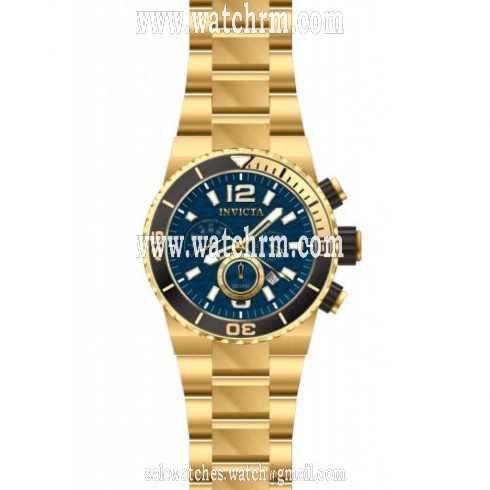 Invicta Pro Diver Chronograph Blue Dial Gold-plated Men's Watch 80245