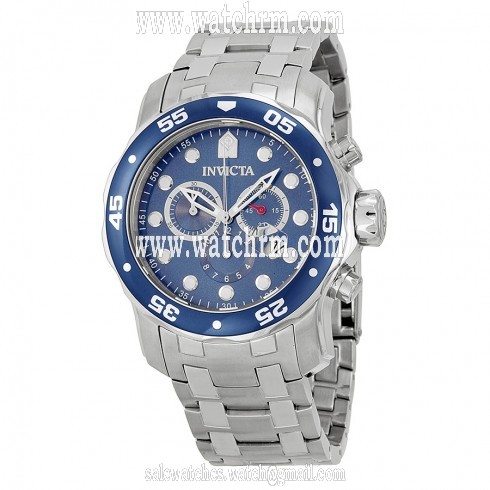 Invicta Pro Diver Chronograph Blue Dial Stainless Steel Men's Watch 0070