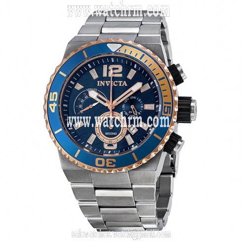 Invicta Pro Diver Chronograph Blue Dial Stainless Steel Men's Watch 12996