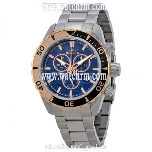 Invicta Pro Diver Chronograph Blue Dial Stainless Steel Men's Watch 14340