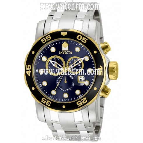 Invicta Pro Diver Chronograph Blue Dial Stainless Steel Men's Watch 80041