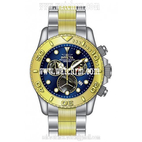Invicta Pro Diver Chronograph Blue Dial Two-tone Men's Watch 20346