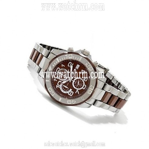 Invicta Pro Diver Chronograph Brown Dial Stainless Steel and Ceramic Men's Watch 1249