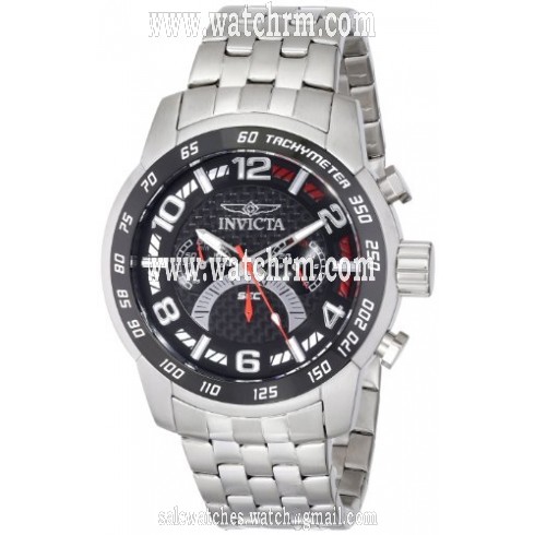Invicta Pro Diver Chronograph Carbon Fiber Dial Stainless Streel Men's Watch 16068