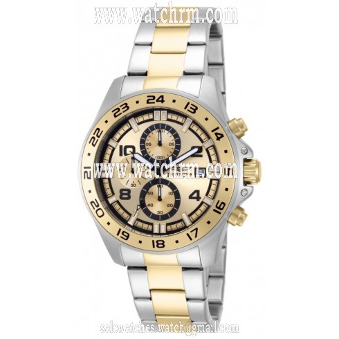 Invicta Pro Diver Chronograph Gold Dial Two-tone Men's Watch 13867