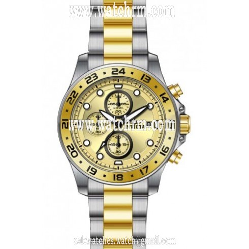 Invicta Pro Diver Chronograph Gold Dial Two-tone Men's Watch 15207