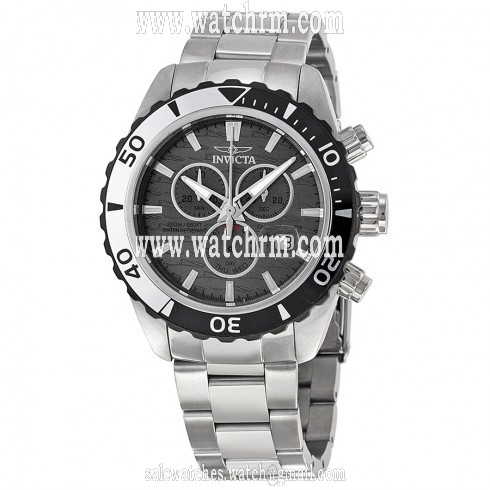 Invicta Pro Diver Chronograph Grey Dial Stainless Steel Men's Watch 14341