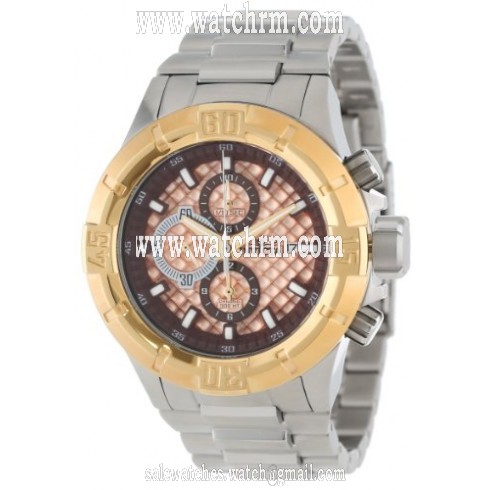 Invicta Pro Diver Chronograph Rose Textured Dial Stainless Steel Men's Watch 12372