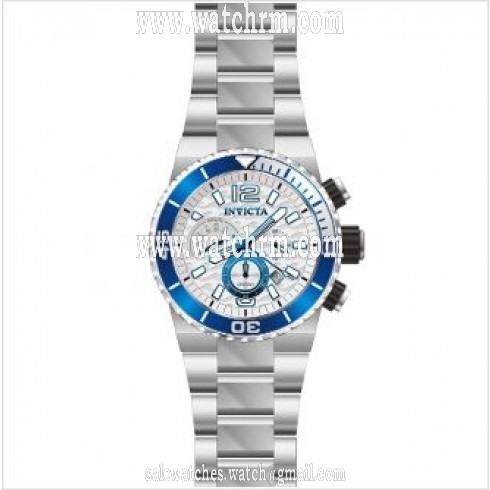 Invicta Pro Diver Chronograph Silver Dial Stainless Steel Men's Watch 80242
