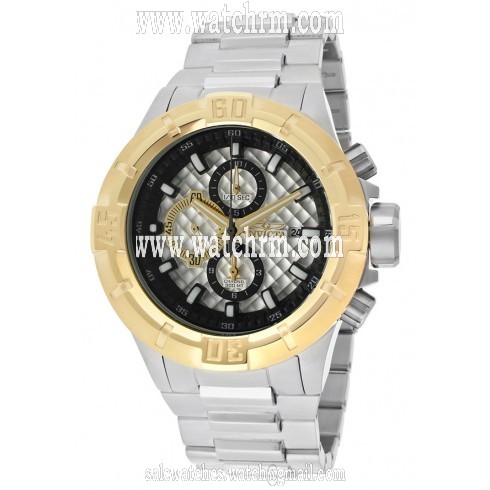Invicta Pro Diver Chronograph Silver Textured Dial Stainless Steel Men's Watch 12370
