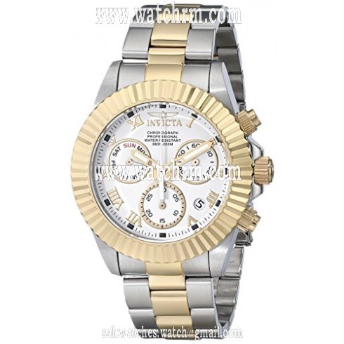 Invicta Pro Diver Chronograph White Dial Two-tone Men's Watch 16439