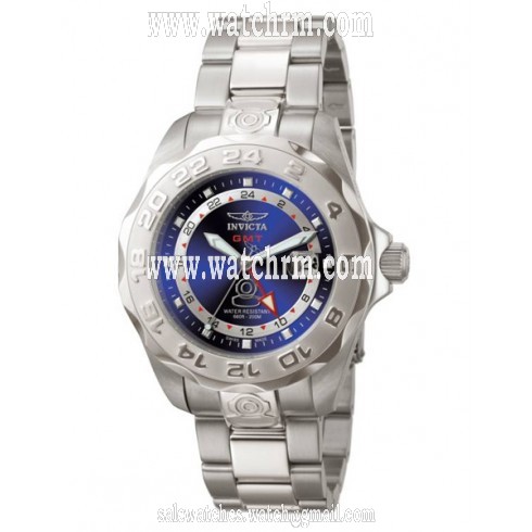 Invicta Pro Diver Collection Grand GMT Blue Dial Stainless Steel Men's Watch 5124