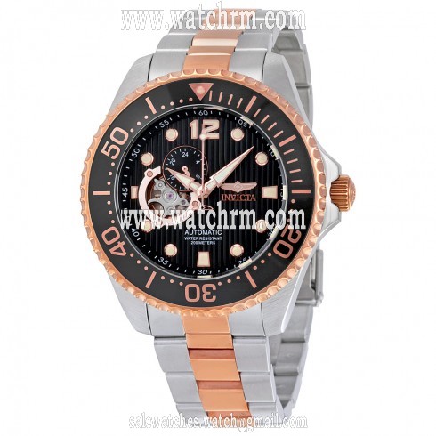 Invicta Pro Diver GMT Automatic Black Dial Two-tone Men's Watch 15415